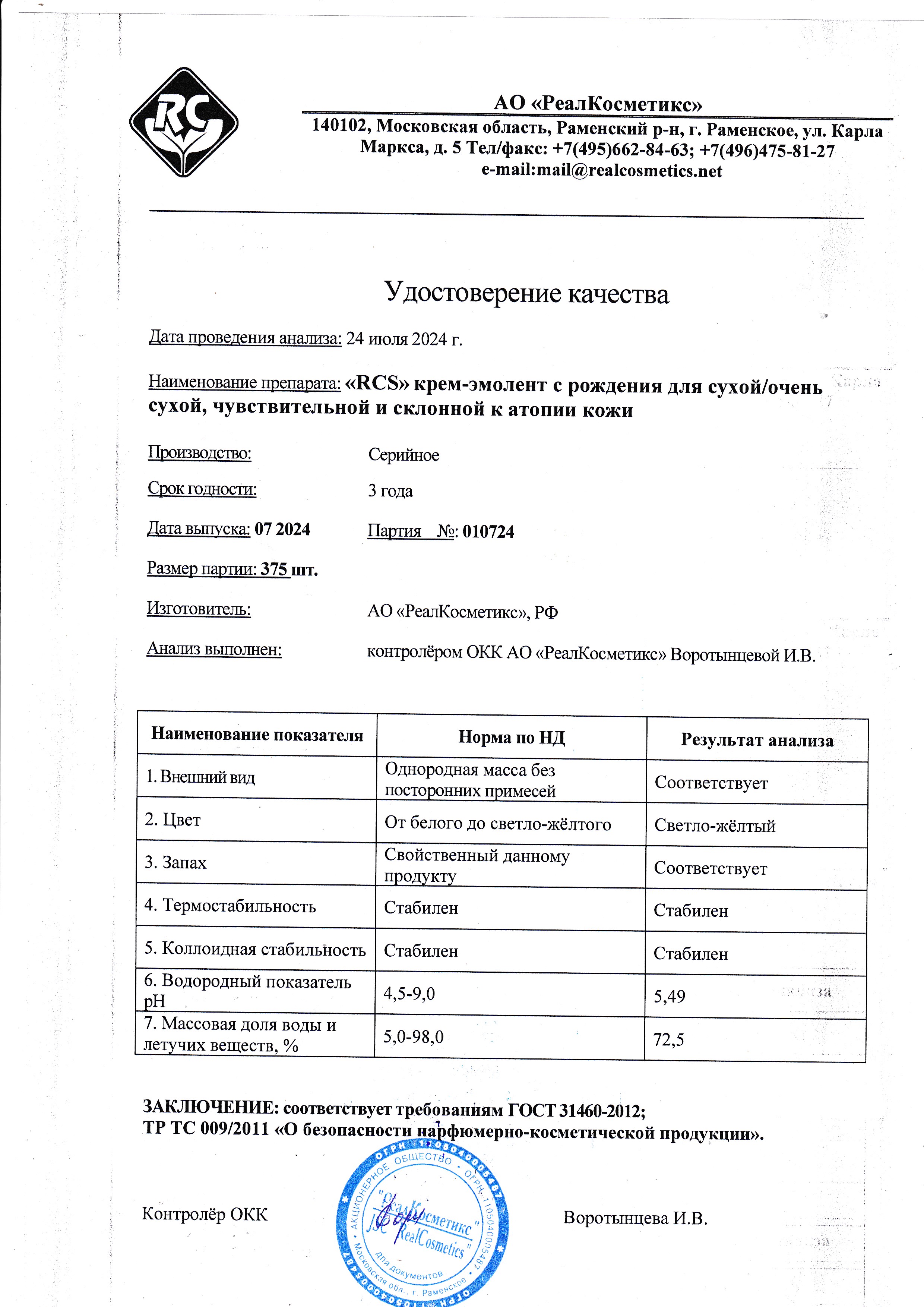Паспорт №072024